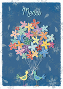 Des fleurs color&eacute;es et un grand merci